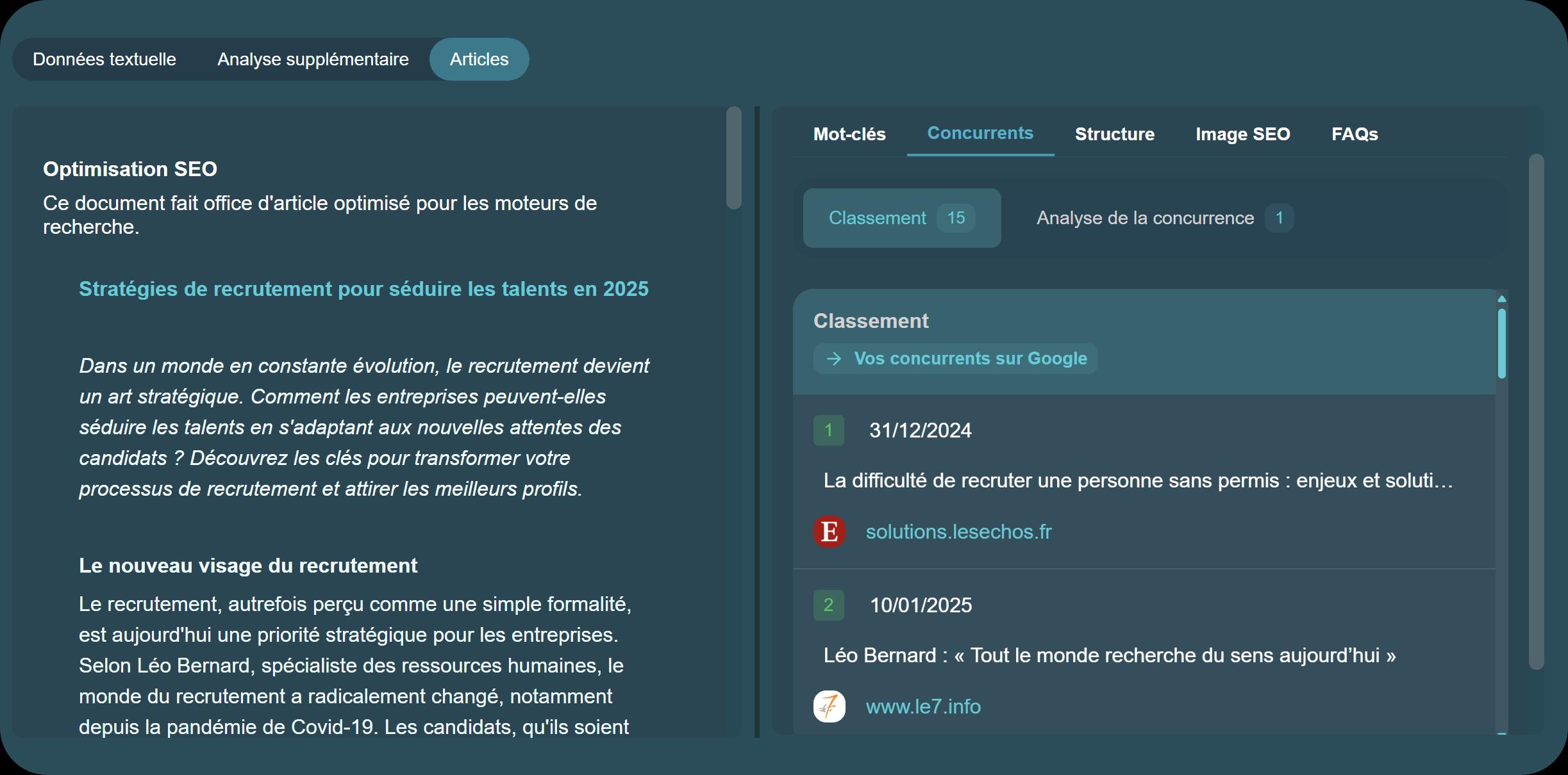 Analyser la concurrence